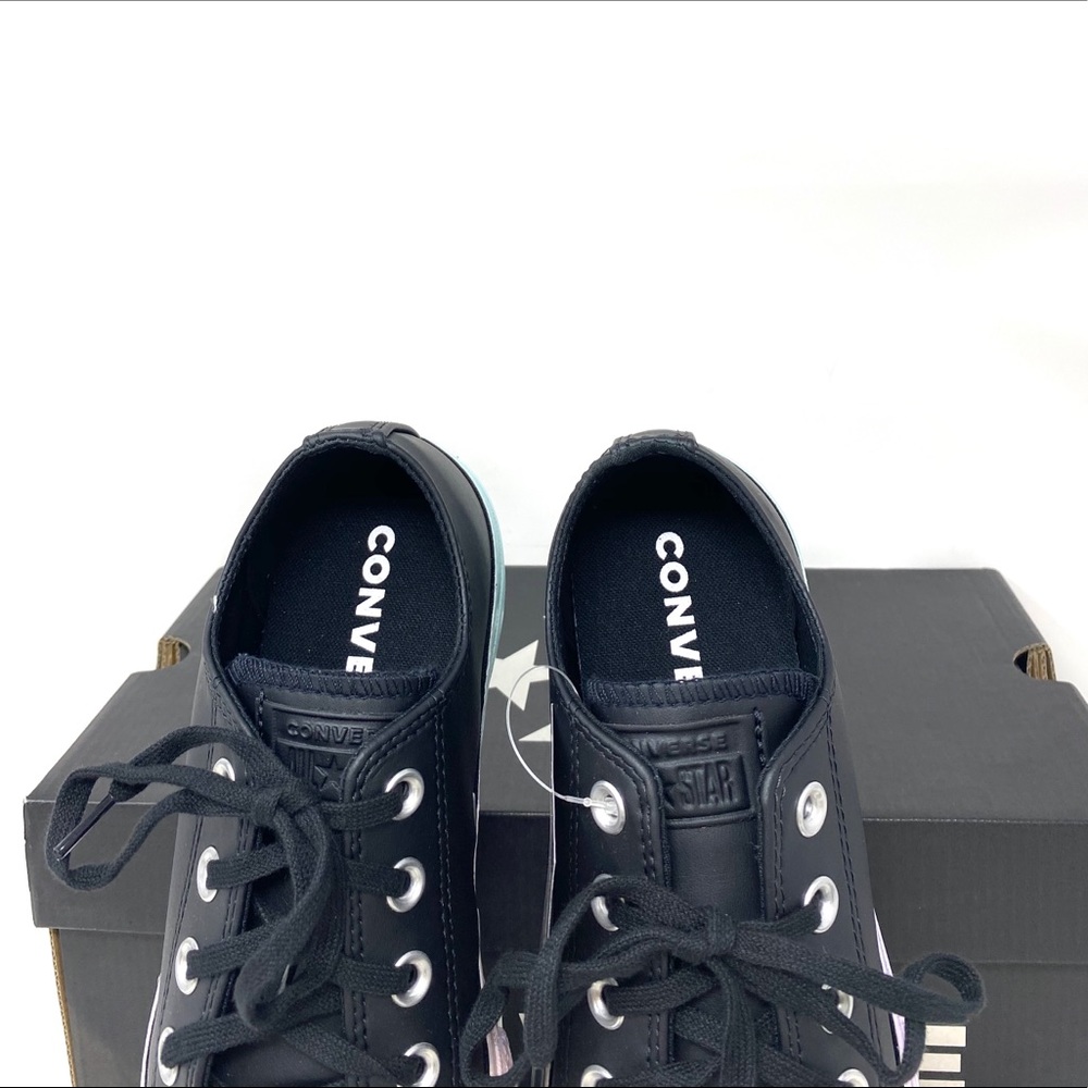 Converse Ctas Lift Leather Platform Black Polar W - Picture 5 of 7